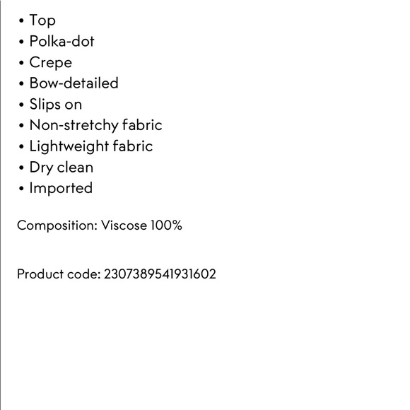 Zimmermann polka dot crepe blouse, sz 1 - Picture 2 of 9